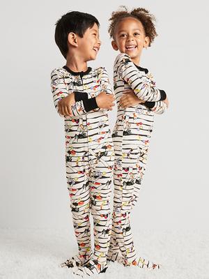 Matching Unisex 2-Way-Zip Snug-Fit Pajama One-Piece for Toddler