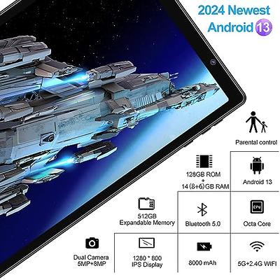 2024 Newest 10 Inch Tablet Android 13 Tablets with Keyboard, 12GB RAM 128GB  ROM 512GB Expand, Octa-Core, 5G/2.4G WiFi, HD IPS Display, 8000mAh Tablet