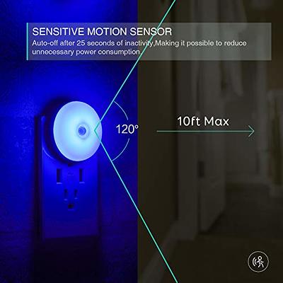 myCozyLite Motion Sensor Night Light, Blue Night Light Plug into Wall, LED  Night Light Motion Sensing, Energy Efficient, Slim, Night Light for Bathroom,  Bedroom, Kitchen, Hallway, Stair, 2 Pack - Yahoo Shopping