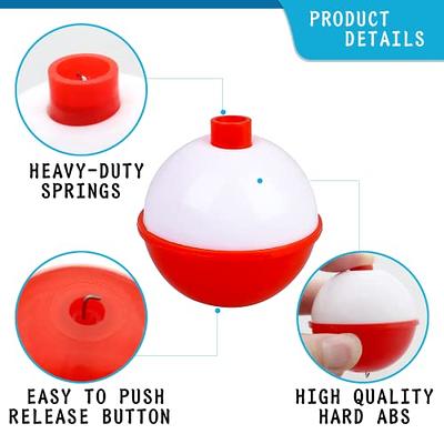 Gefischtter 16Pcs Fishing Bobbers Fishing Float and Bobbers Assortment Floats  Foam Set Push Button Snap-on Round Fishing Floats Red and White Fishing  Bobbers(2.5/3/3.5/4cm) - Yahoo Shopping