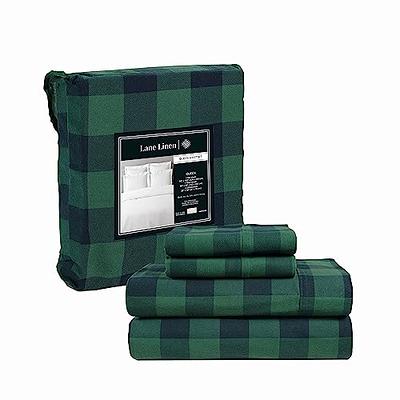 T-fal Green Plaid Solid and Check Parquet Woven Cotton Kitchen