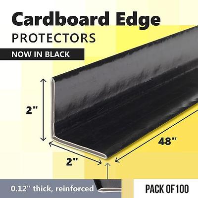 Cardboard Edge Protector 2 x 2 x 18, Pack of 50 V-Board Reinforced Cardboard Corners for Shipping White Kraft Cardboard Corners for Packing Moving