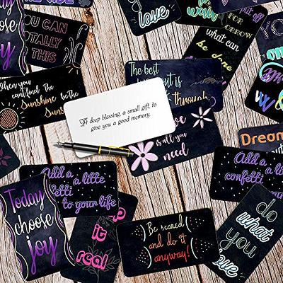 SpringFlower 100 Pack Motivational Quote Cards-Positive Affirmation,  Encouragement, Inspirational and Kindness note cards For Kids' Lunch  Box-Chalkboard Design(Business Card Size and Blank Back) - Yahoo Shopping