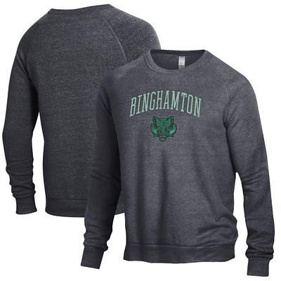 Women's Antigua Heather Gray/Black Tennessee Titans Victory Raglan Sleeve Pullover Hoodie