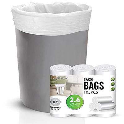 105 Count Small Trash Bags, 4 Gallon Garbage Can Liners - Unscented  Wastebasket