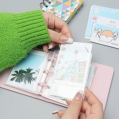 200 Pockets Photocard Binder Kpop Photocard Holder Book, Portable Photo  Album,Shiny Clear Binder Cover Refillable Notebook for Mini Instax,Business