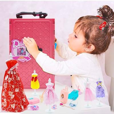 BJDBUS 106 Pcs Doll Wardrobe with Clothes and Accessories Set for 11.5 Inch  Girl Doll, Storage Closet Wedding Gown Fashion Dresses Skirts Tops Pants  Outfits Bikini Swimsuits Hangers Shoes Other Stuff - Yahoo Shopping