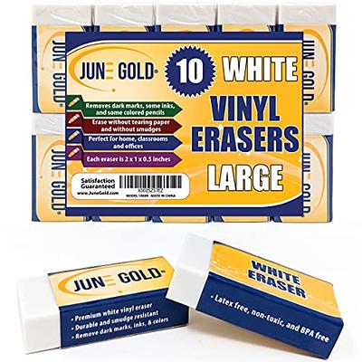 STAEDTLER Mars Plastic, Premium Quality Vinyl Eraser, White, Latex-free,  Age-resistant, Minimal Crumbling, 4 Pack (526 50 BK4)