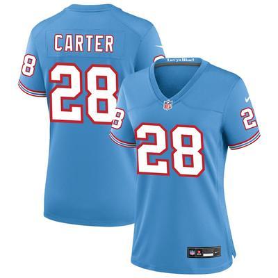 Mitchell & Ness Men's Mitchell & Ness Earl Campbell Light Blue/Red Houston  Oilers Big Tall Gridiron Classics Split Legacy Retired Player Replica Jersey