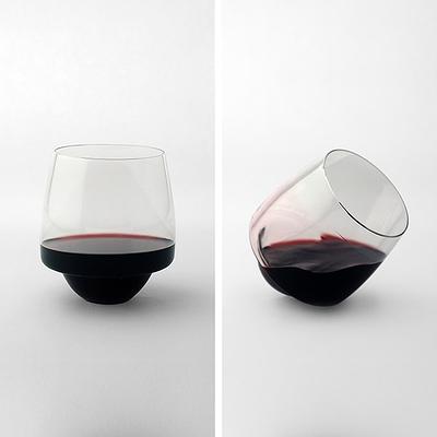 Godinger Stemless Wine Glasses - European Made, Set of 4 - 17oz Drinking  Glasses for Red Wine