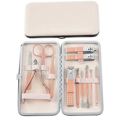 Lydian Luxury Complete Grooming Kit 18 Piece - Professional Travel Nail Kit  Gift for Men and Women, Stainless Steel Manicure and Pedicure Nail Tools