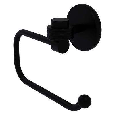 Moen Lindor Matte Black Wall Mount Pivot Toilet Paper Holder