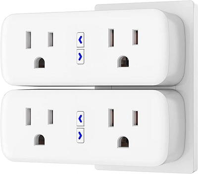 WP3: Gosund Smart Plug, 2-in-1 Compact Design 2.4 GHz Wi-Fi Smart Plug,  Alexa Smart Plug compatible with Google Assistant, ETL Certified 120V 10A Smart  Outlet with Timer 