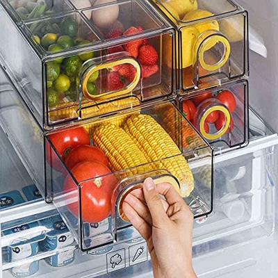 ClearSpace Clear Plastic Storage Bins – XL 4 Pack Perfect for  Kitchen,Fridge, Pantry Organization, Cabinet Organizers