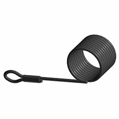 1/4 Synthetic Winch Rope 50 Ft Black Heavy Duty 10,000LBs ATV Winch Rope  Line with Steel Hook Rubber Stopper Protecting Sleeve/Sheath and Thimble