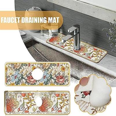 Water Absorbing Stone Dish Drying Mats for Kitchen Counter, Quick Dry  Diatomaceous Earth Sink Tray Mat for Dish Bottles Cups, Bathrooms  Multi-Room Use - Yahoo Shopping