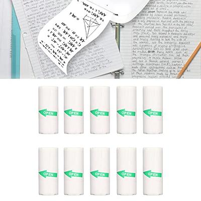 Thermal Printer Paper 10 Rolls Self Adhesive Printing Paper, Mini