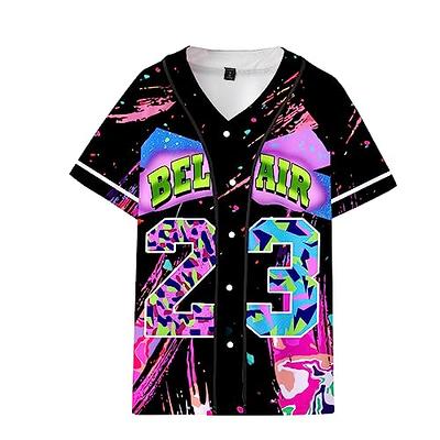 Lkonjsid Bel Air Baseball Jersey 90s Clothing for Women, Unisex Hip Hop  Outfit for Party, Gift for Party Outfit 57-L - Yahoo Shopping