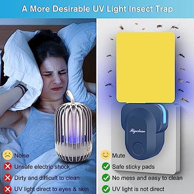 Flying Insect Trap, Indoor Plug-in Fly Trap for Home, Mosquito Killer  Indoor Gnat Moth Catcher with Night UV Light, Mosquito Attractant Fly Bug  Zapper