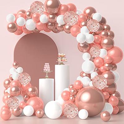 Rose Gold Balloon Arch Kit Rose Gold & White Party Decorations