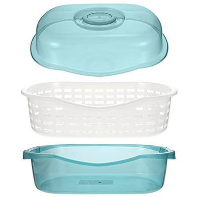 Dish Drainer Basket For Kitchen Utensil Drainer Basket With Tray