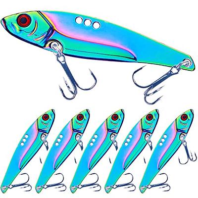 Colorful Fishing Spoon Bait5pcs Colorful Walleye Trout Metal Hard