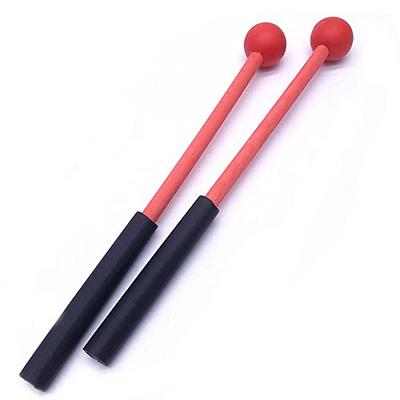 TUOREN 1 Pair 9 Inch Rubber Xylophone Sticks Tongue Drum Mallets Percussion  Sticks Hammer for Glockenspiel, Xylophone, Chime, Woodblock, and Bells  (Red) - Yahoo Shopping