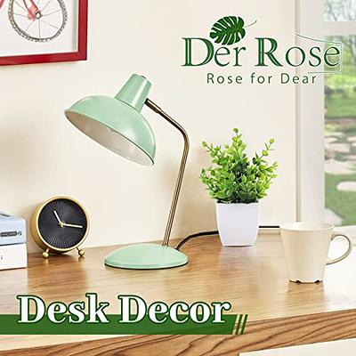 Der Rose 4 Packs Fake Plants Mini Artificial Greenery Potted Plants for  Home Decor Indoor Office Table Room Farmhouse