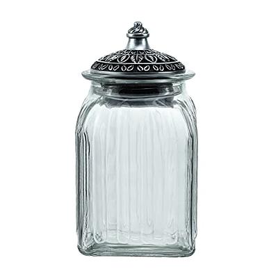 Large Decorative Glass Jar With Lid for Cookie Sweet Kitchen Storage 4000  ml