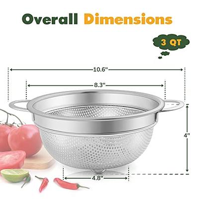 Bellemain 5 Qt Metal Colander with Handle