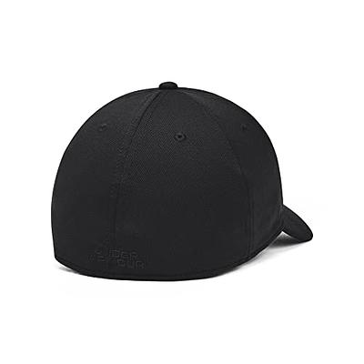 Under Armour Men's Blitzing Cap Stretch Fit, (002) Black / / Black