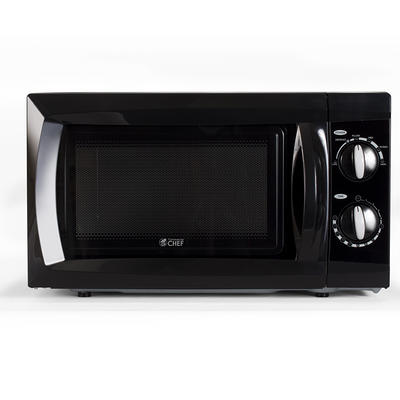 Commercial Chef CHM770B Countertop Microwave, 0.7 Cu. ft, Black