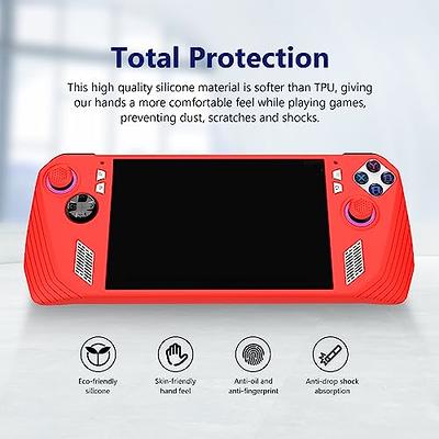 OPTOSLON Silicone Case with Kickstand Compitable with ASUS ROG Ally Gaming  Handheld, Protective Cover Skin Shock-Absorption and Anti-Scratch with 2