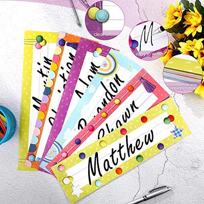 56 Retro Self Adhesive Name Tags Sticker Name Tags for Kids - Name