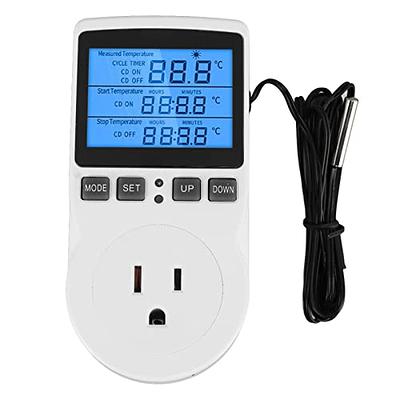 Upgraded Digital Non-Programmable Thermostat for Home 1 Heat/1 Cool, with  Temperature & Humidity Monitor and Large Blue LCD Display