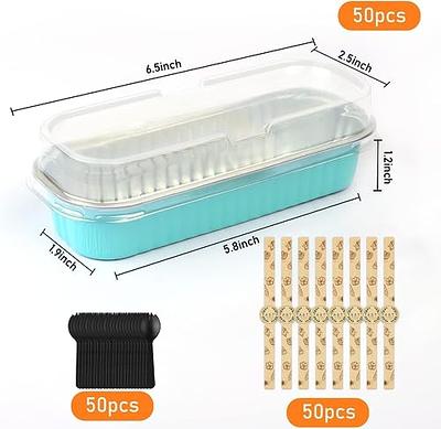 Disposable Aluminum Foil Tin Box Cute Mini Loaf Pans For Baking Takeout  200mML