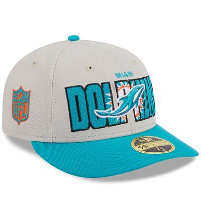 Men's Pro Standard White/Aqua Miami Dolphins 2Tone Snapback Hat