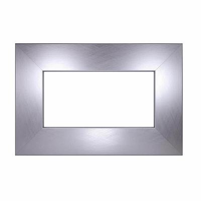 MirrorChic Moderna Crosshatch Silver 3 in. - 30 in. x 42 in. DIY