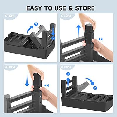 URPOWER Elevated Dog Bowls 4 Height Adjustable Raised Dog Bowl