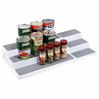 Spice Rack-Adjustable, Expandable 3 Tier Organizer for Counter