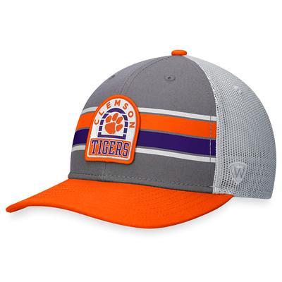 Men's New Era White/Orange Clemson Tigers Two-Tone Layer 9FIFTY Snapback Hat