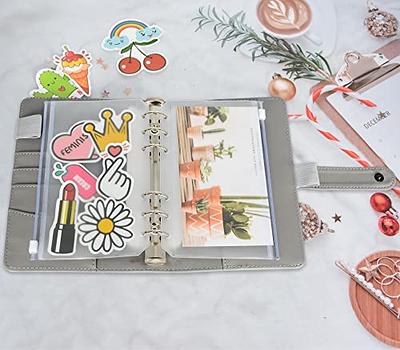  NatureTouch 12Pcs Binder Pocket, Clear Binder