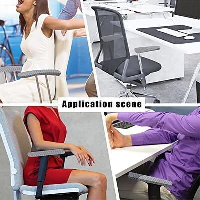 Polyester Armrest Cover Office Chair Arm Covers Rest Pads Set of 2 Blue 