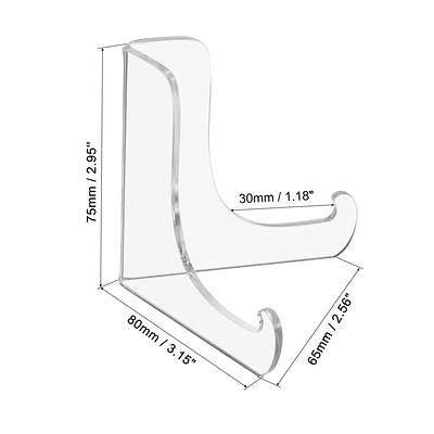  Acrylic Book Stand Clear Book Holder Stand X Shaped Book Stand  for Reading 2 Piece Book Display Stand for  Textbooks,Magazines,Recipe,Picture : Office Products