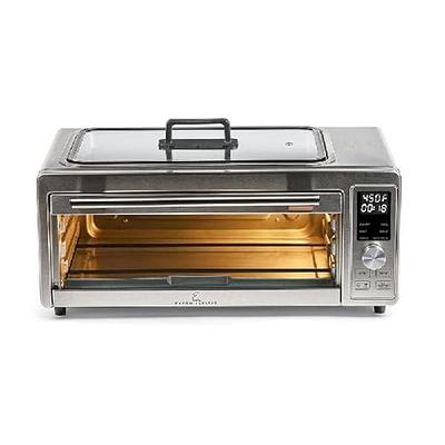  Oster Air Fryer Oven, 10-in-1 Countertop Toaster Oven Air Fryer  Combo, 10.5 x 13 Fits 2 Large Pizzas, Stainless Steel,Silver : Home &  Kitchen