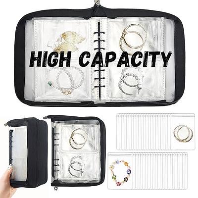 LingLingo Earring Organizer Case Travel Jewelry Organizer Transparent Jewelry  Storage Book for Necklace Bracelet Ring Holder with Small Clear Zippered  Pouch - Yahoo Shopping