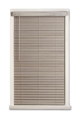 allen + roth Cordless Faux Wood 2-in Slat Width 22-in x 48-in Cordless  White Faux Wood Room Darkening Horizontal Blinds in the Blinds department  at