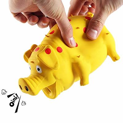 Dog Squeaky Chew Toys For Aggressive Chewers Large Breed Pig