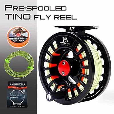 Maximumcatch ECO 3/4/5/6/7/8WT Fly Reel Large Arbor Aluminum Fly Fishing  Reel with Fly Lines Combo
