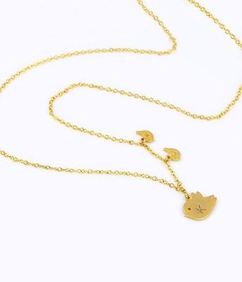 Up to 4 Initial Bird Initial Necklace